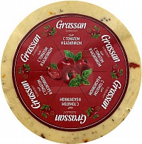 Сыр Grassan с томатами и базиликом