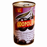 Маслины Coopoliva XL б/к 370мл/ 350гр  ж/б    1*12