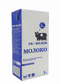 Молоко Промилкер Ультра 3,2% 1000г 1*12