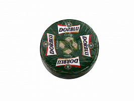 Сыр с плесенью Дор-Блю 2.5 кг круг (Россия) (1гол*2,5кг/2)
